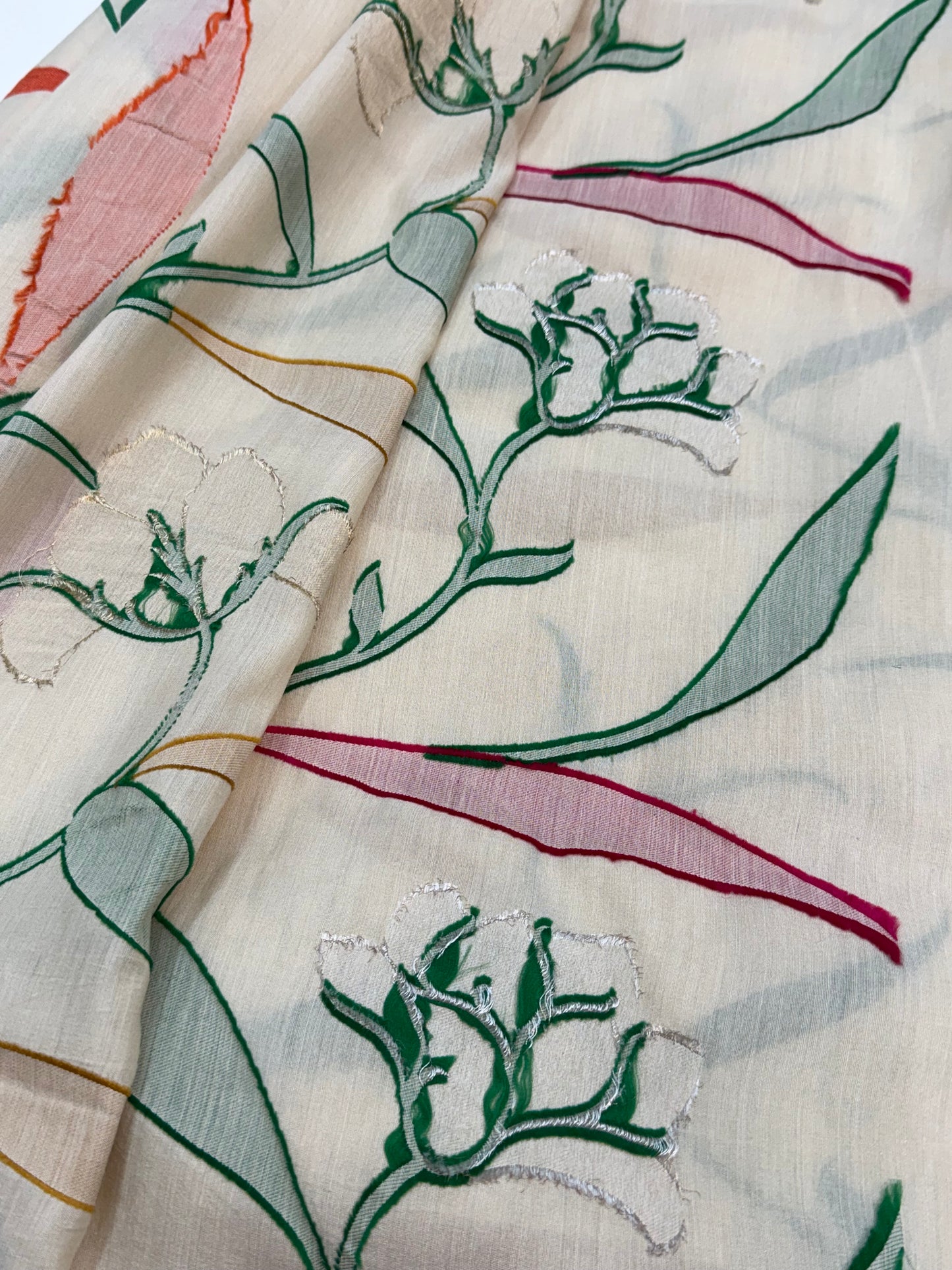 Pure Munga Silk Jaal Fabrics