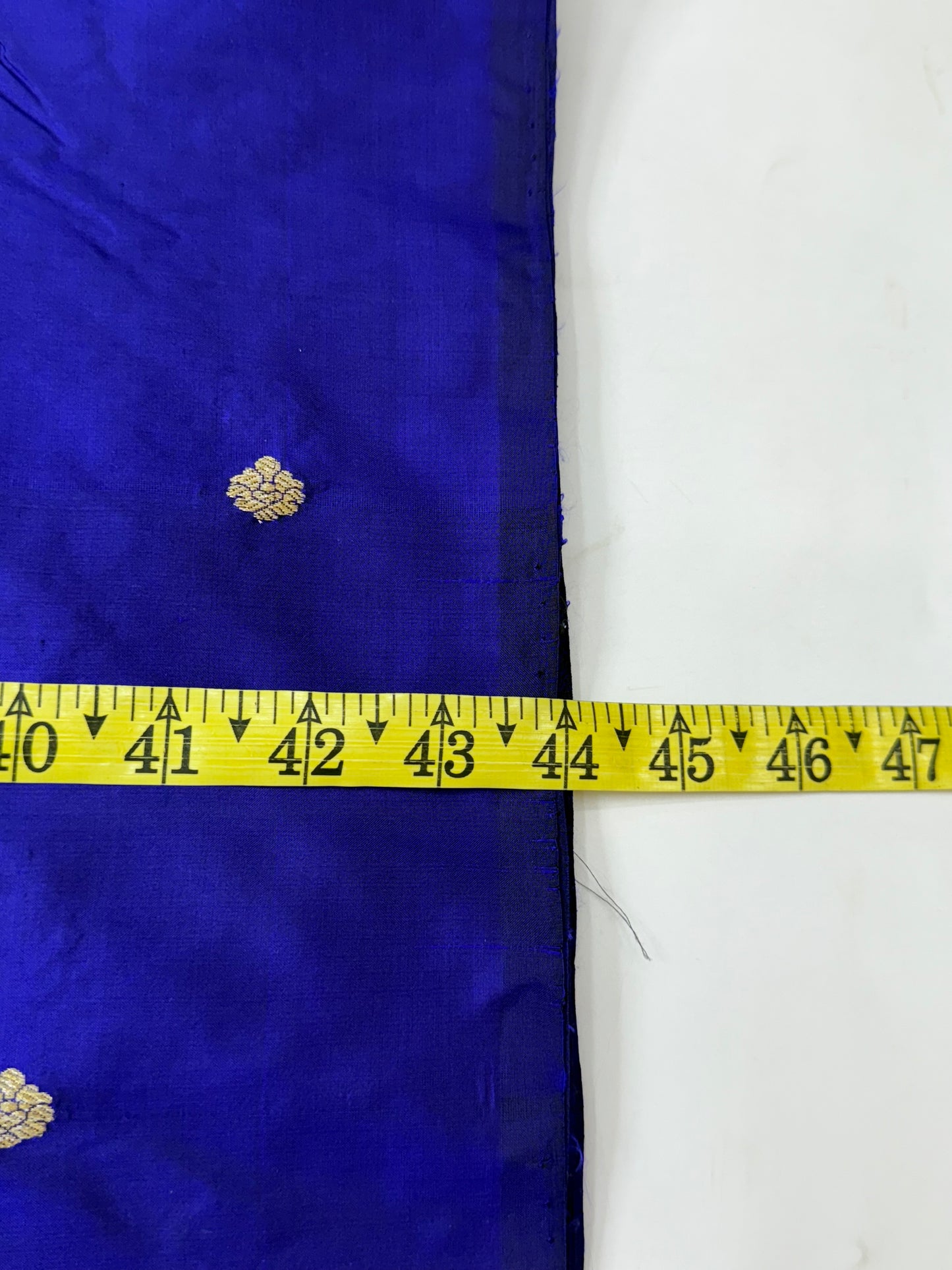 Handwoven Royal Blue Katan Silk Fabrics