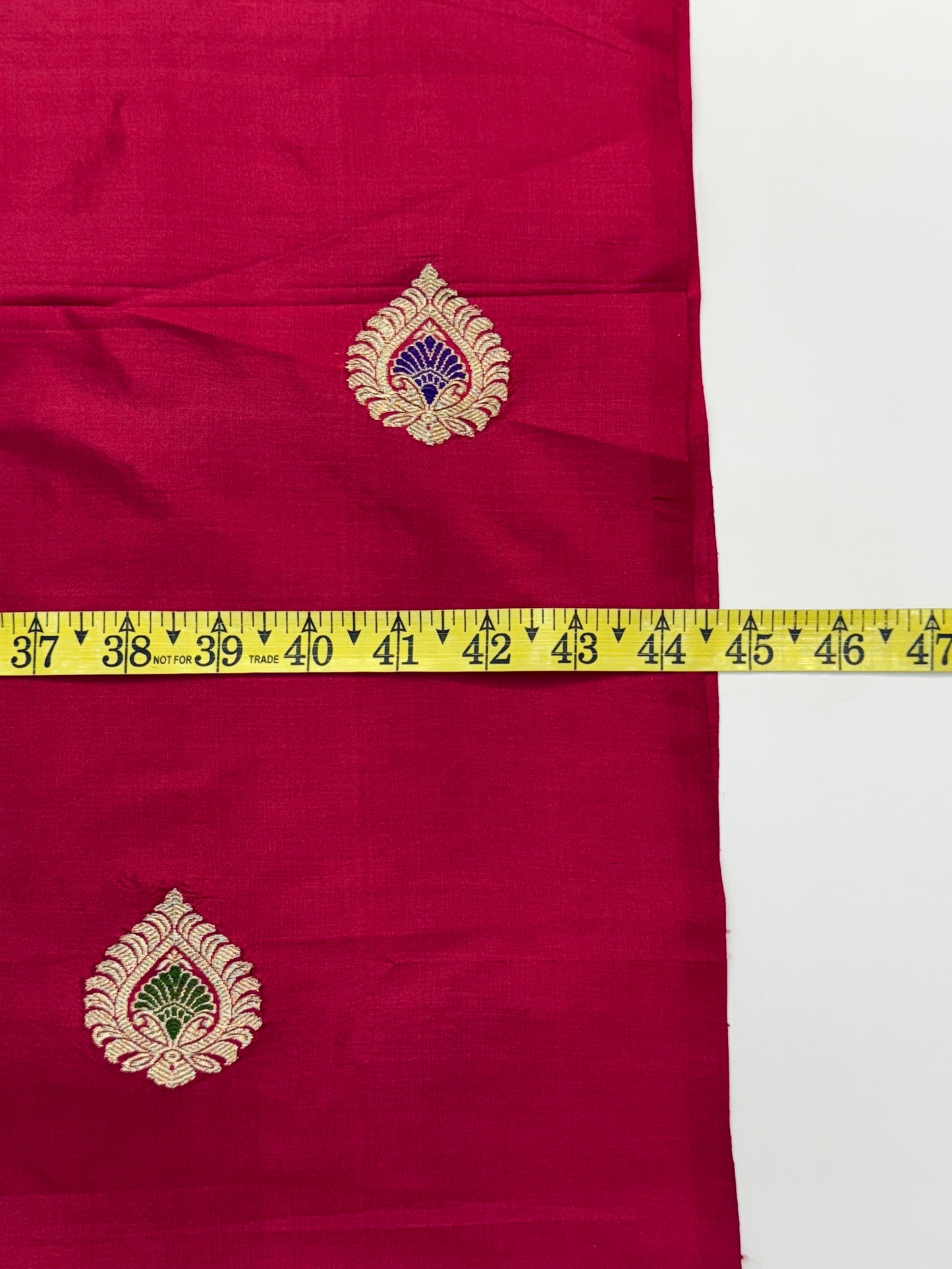 Handwoven Mahroon Color Katan Silk Fabrics