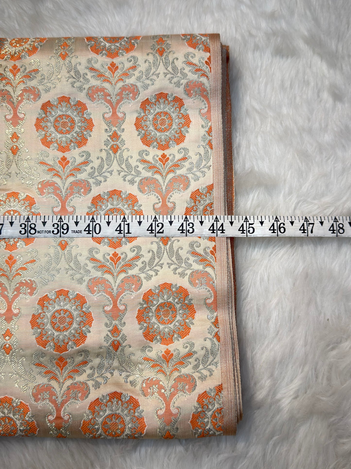 Ivory Colour Banarasi Khimkab Fabrics