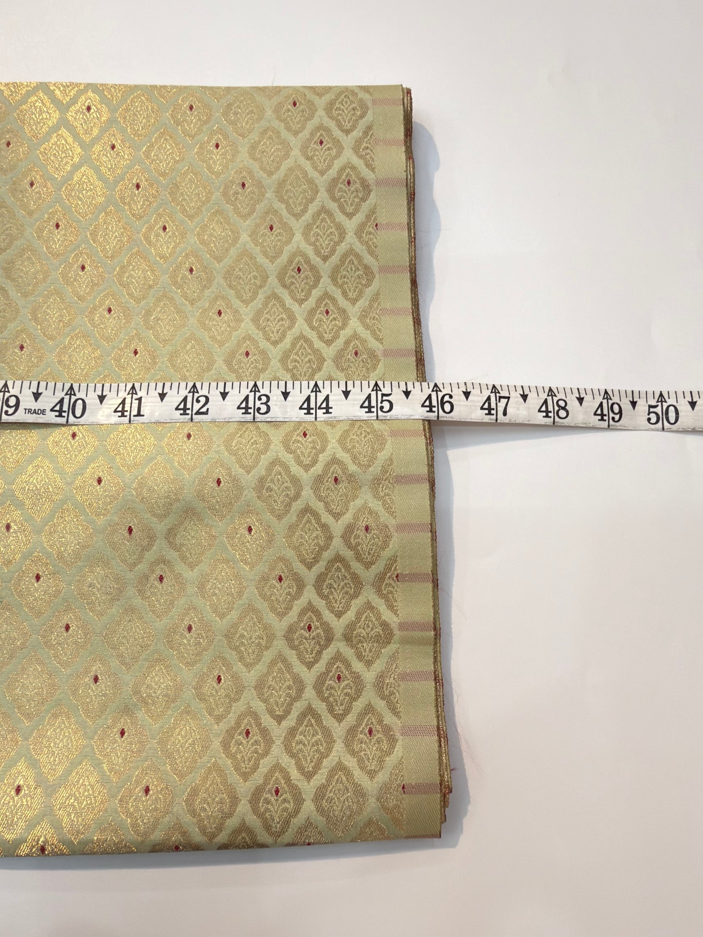 Pistachio Colour Blended Brocade Fabrics