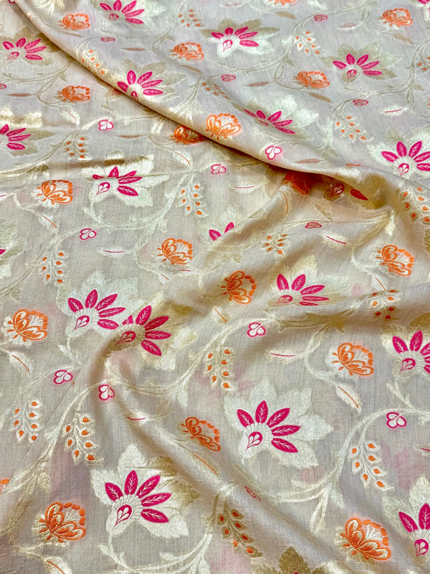 Pure Munga Silk Jaal Fabrics