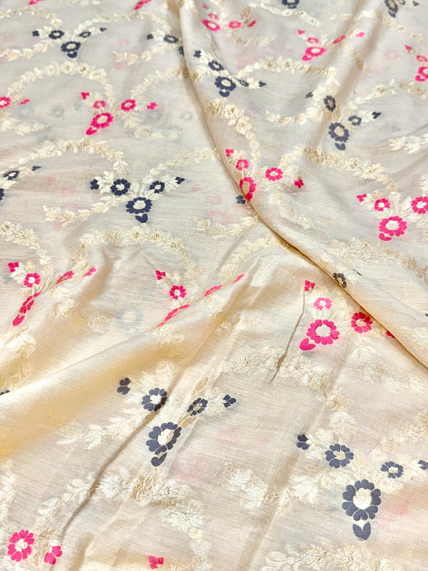 Pure Munga Silk Jaal Fabrics