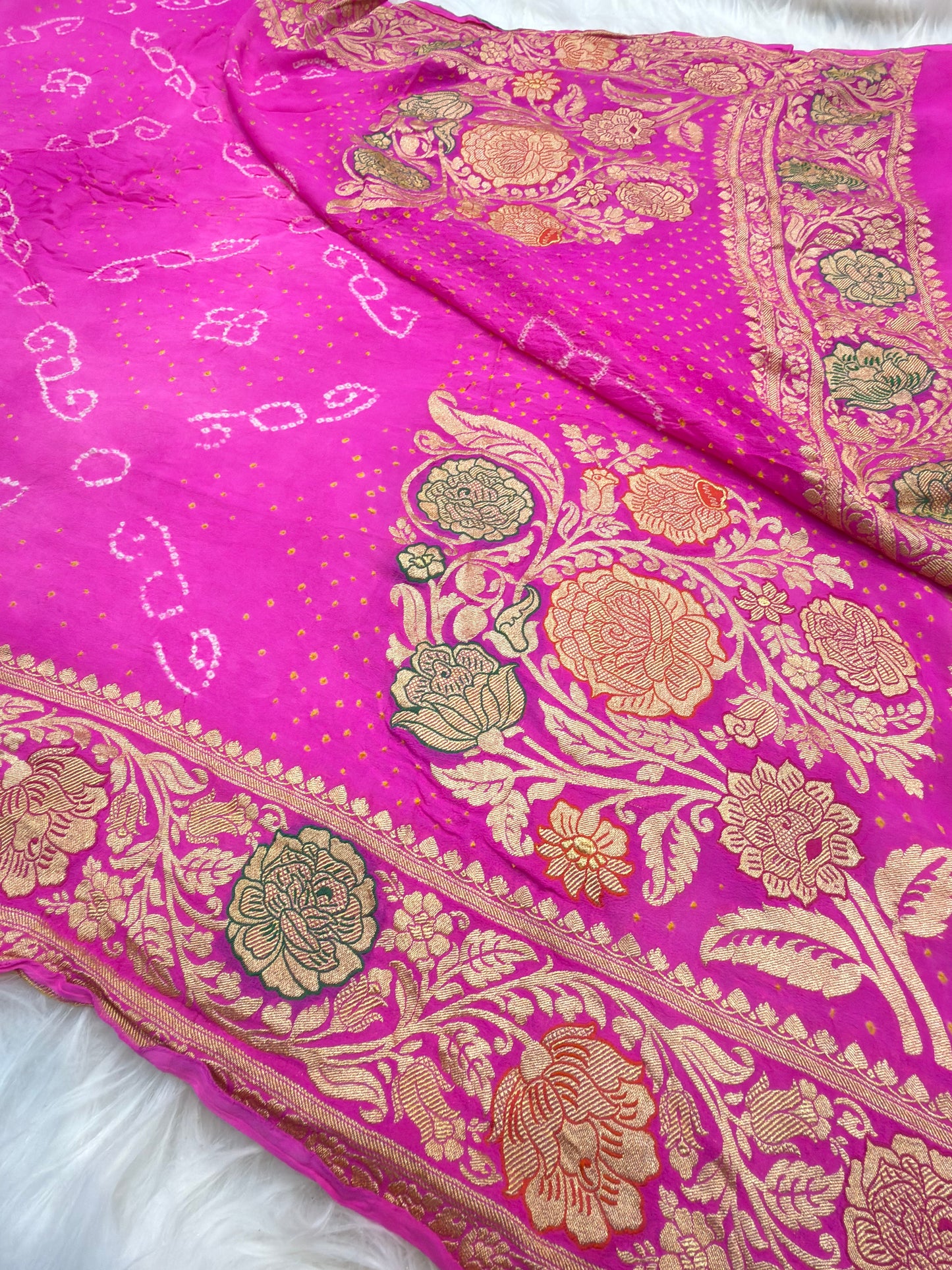 Pink Colour Chiffon Dupatta