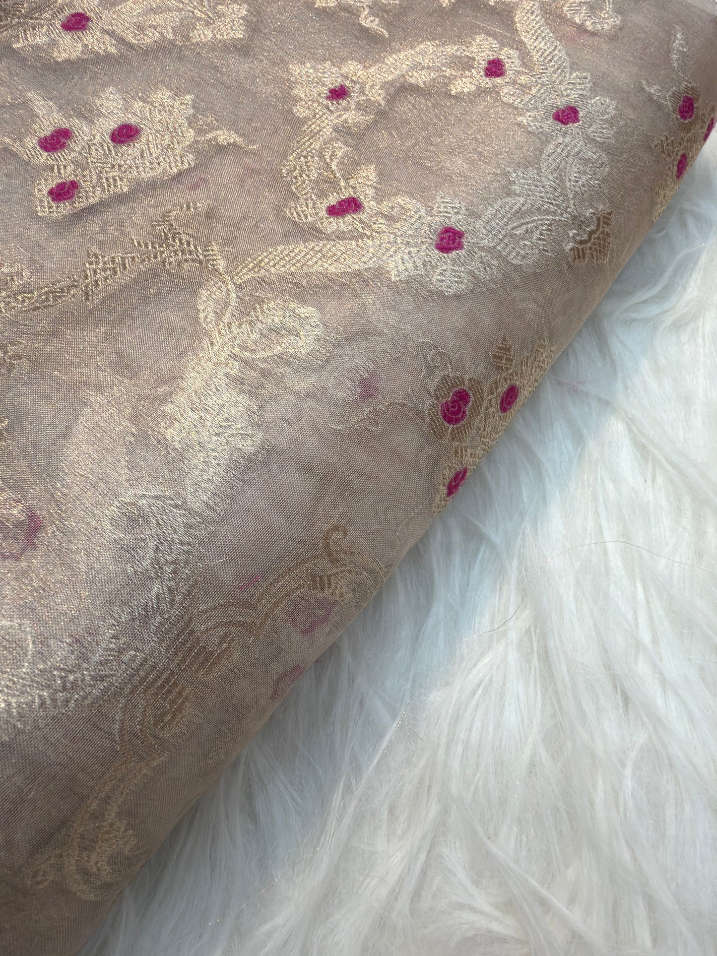 Pure Tissue Silk Alfi Meena Jaal Fabrics