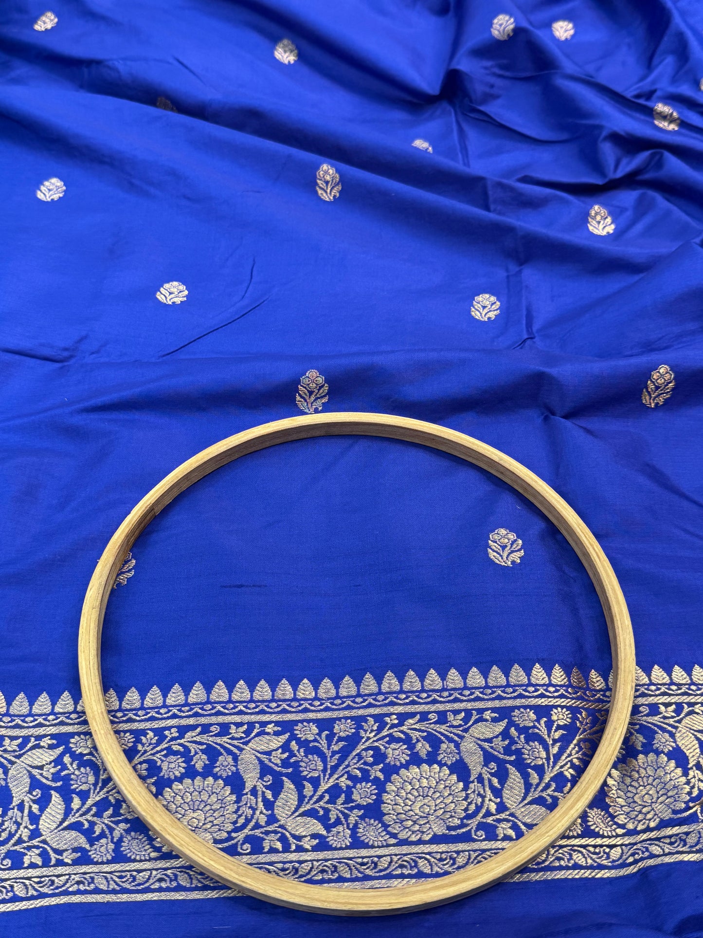 Handwoven Royal Blue Colour Suit Set