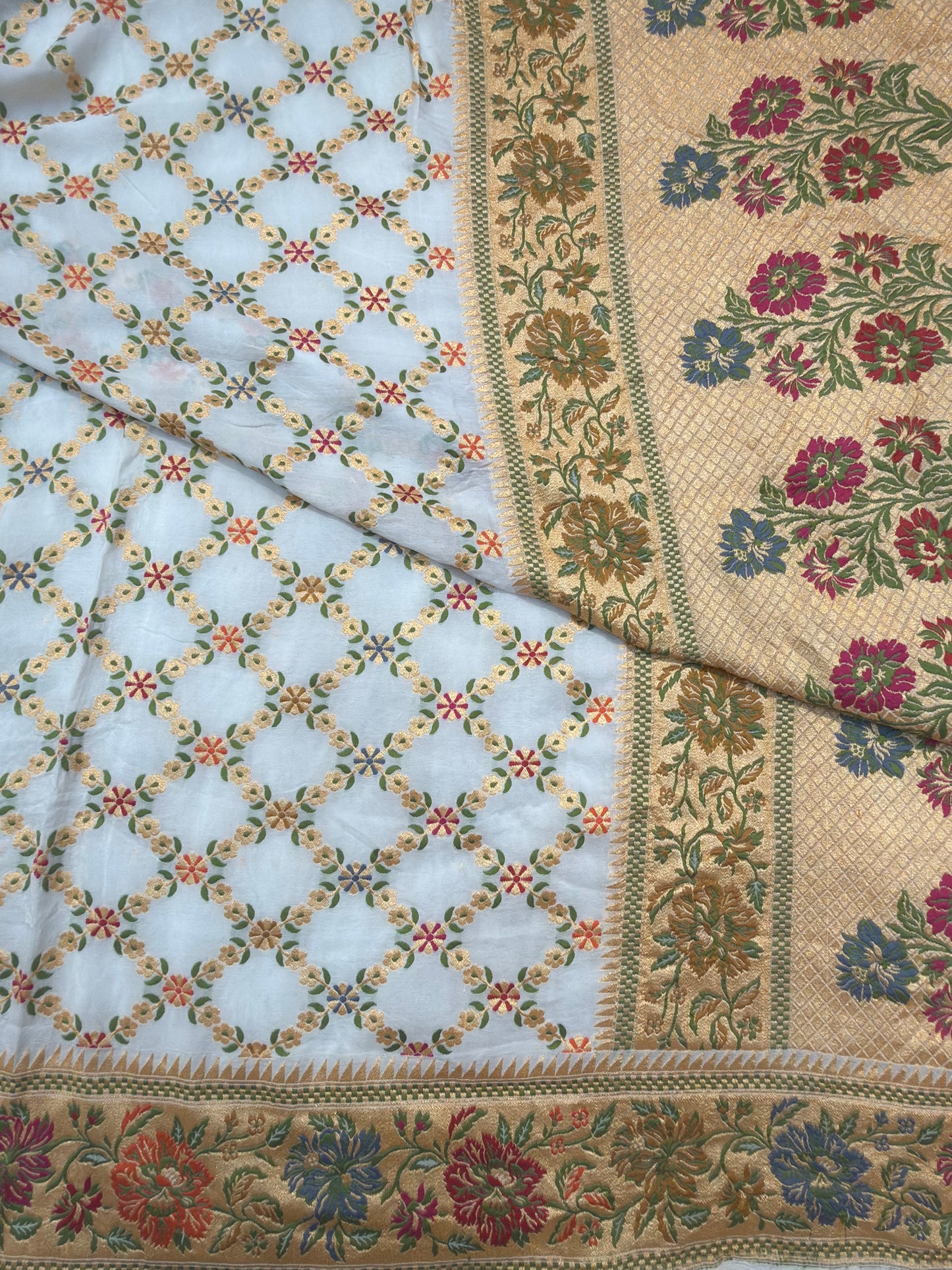 White Colour Chiffon Dupatta