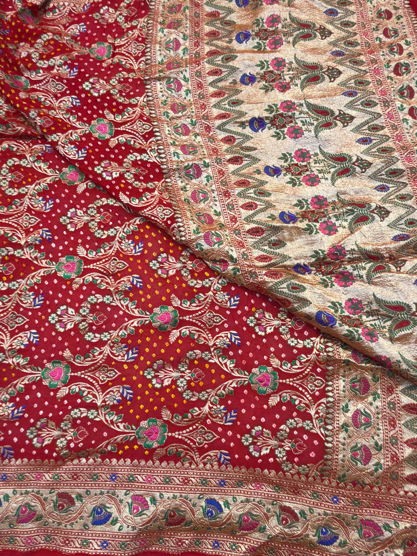 Red Colour Chiffon Dupatta