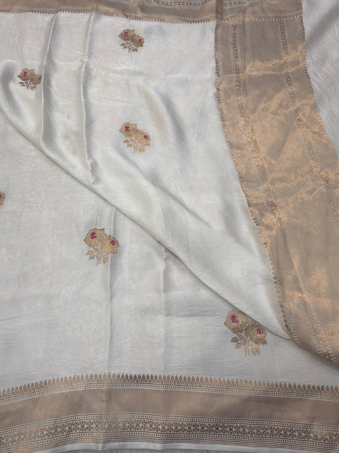 White Colour Mashroo Dupatta