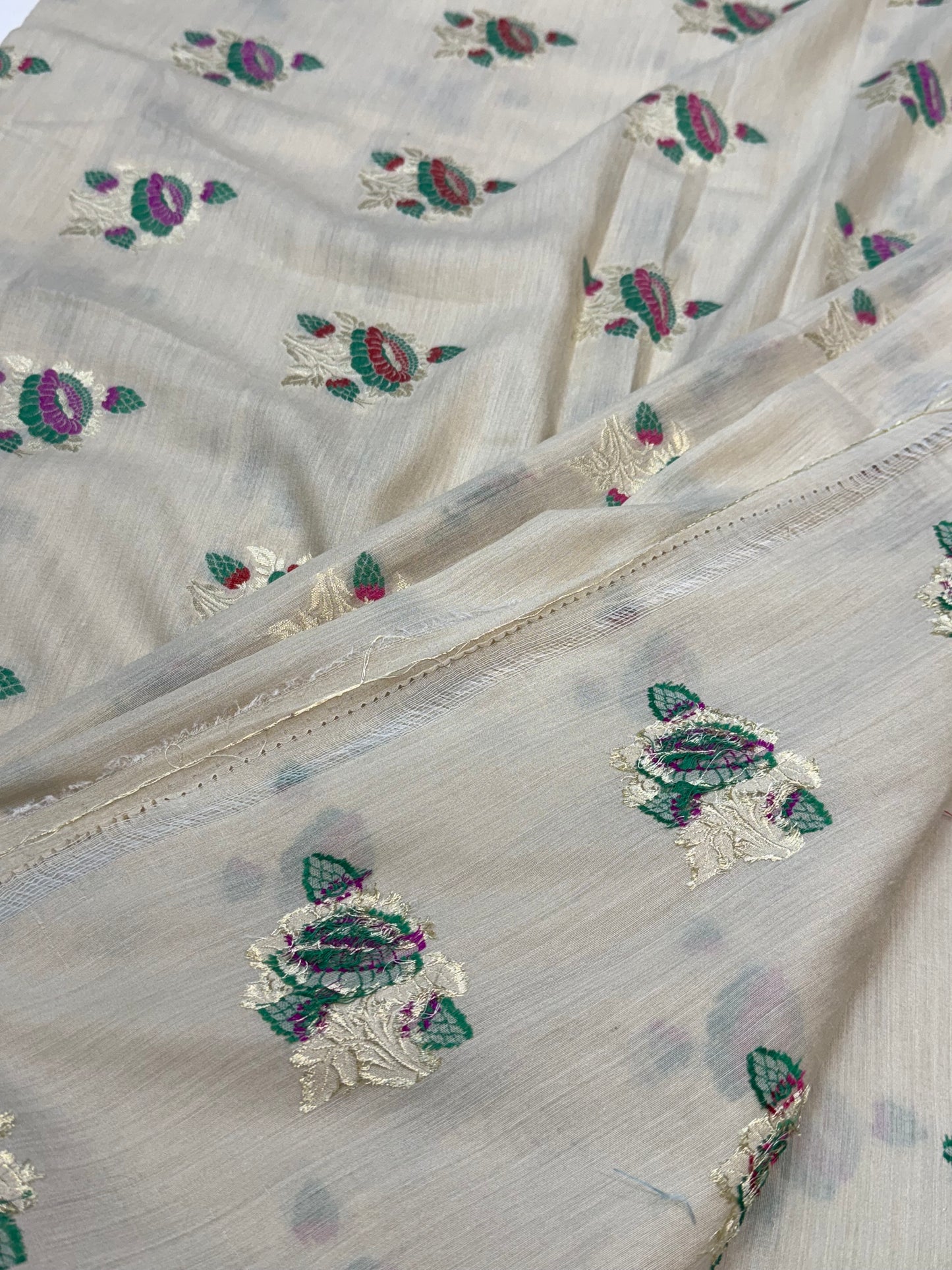 Pure Munga Silk Tilfi Booti Fabrics