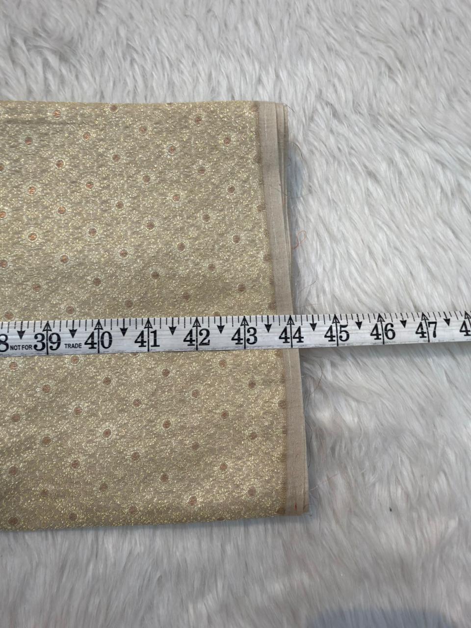 Beige Colour Pure Munga Silk Fabrics