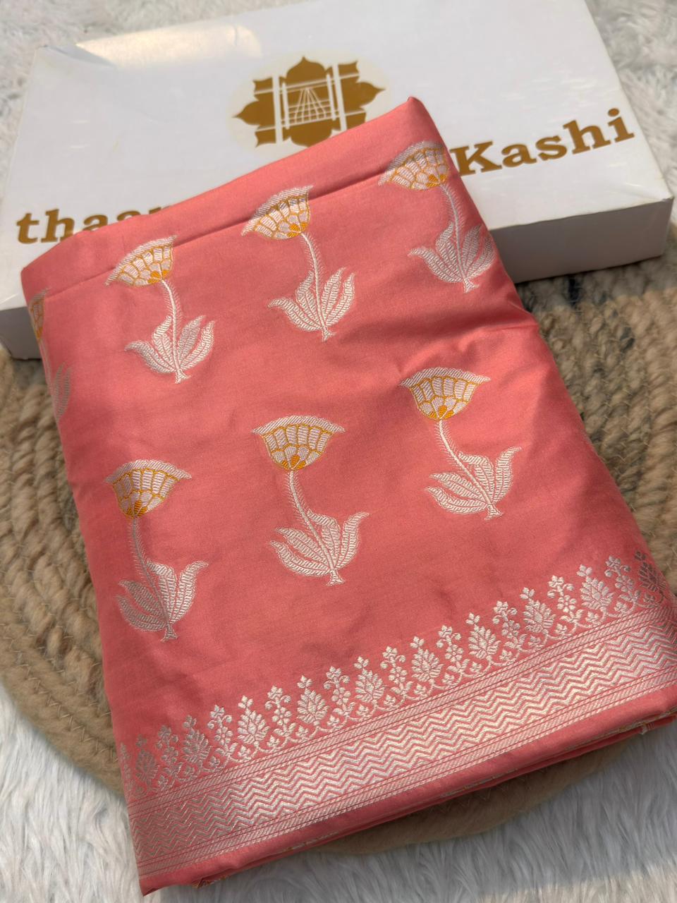 Pure Katan Pink Colour Suit Set