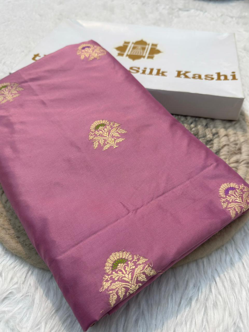 Pure Katan Mauve Colour Suit Set