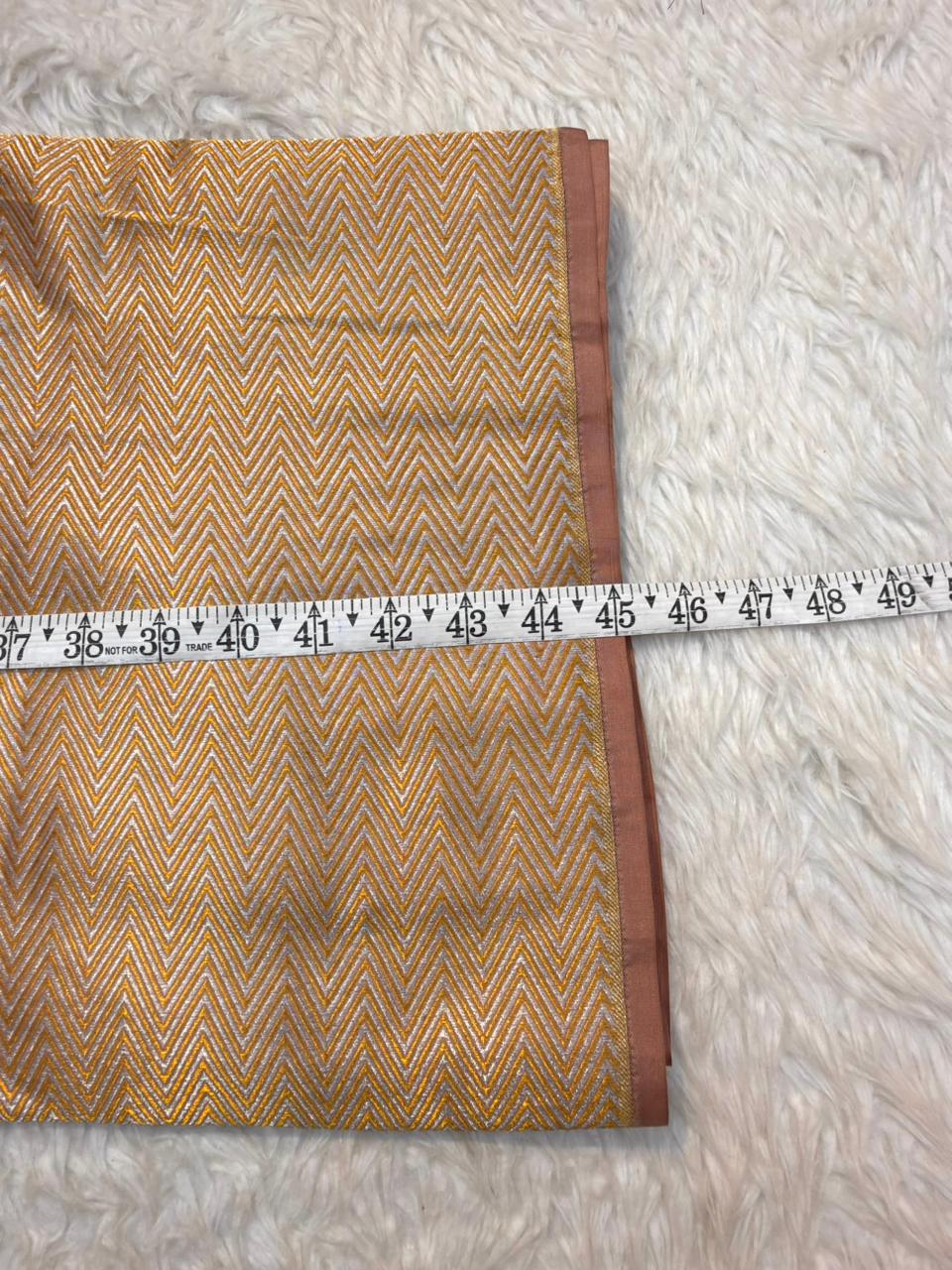 Pure Banarasi Brocade Mauve Colour Fabrics