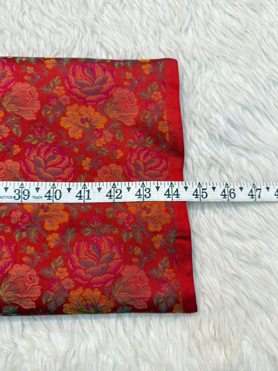 Red Colour Pure Banarasi Reshmi Silk Jamawar Tanchoi Fabrics