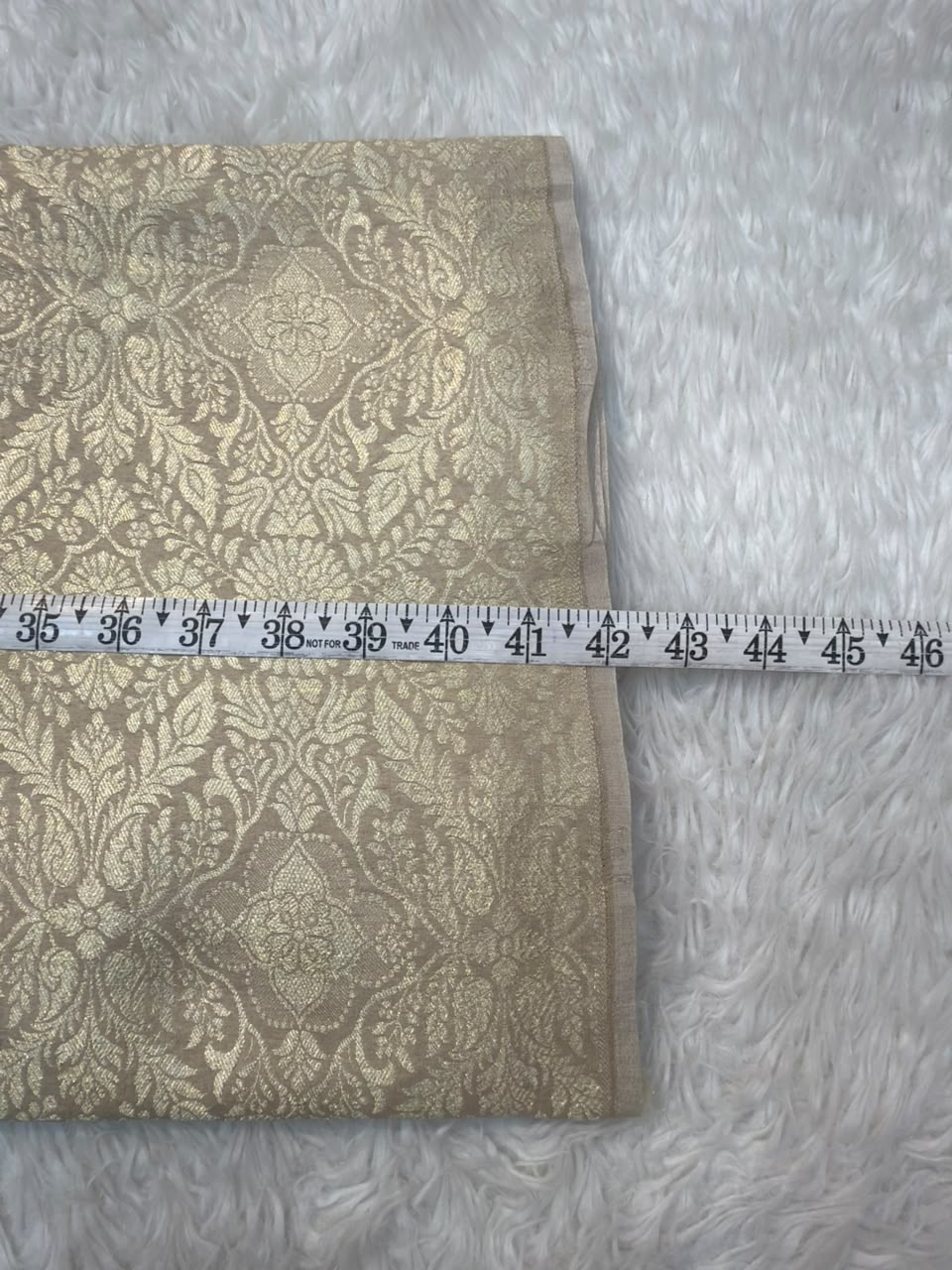 Beige Colour Pure Munga Silk Fabrics