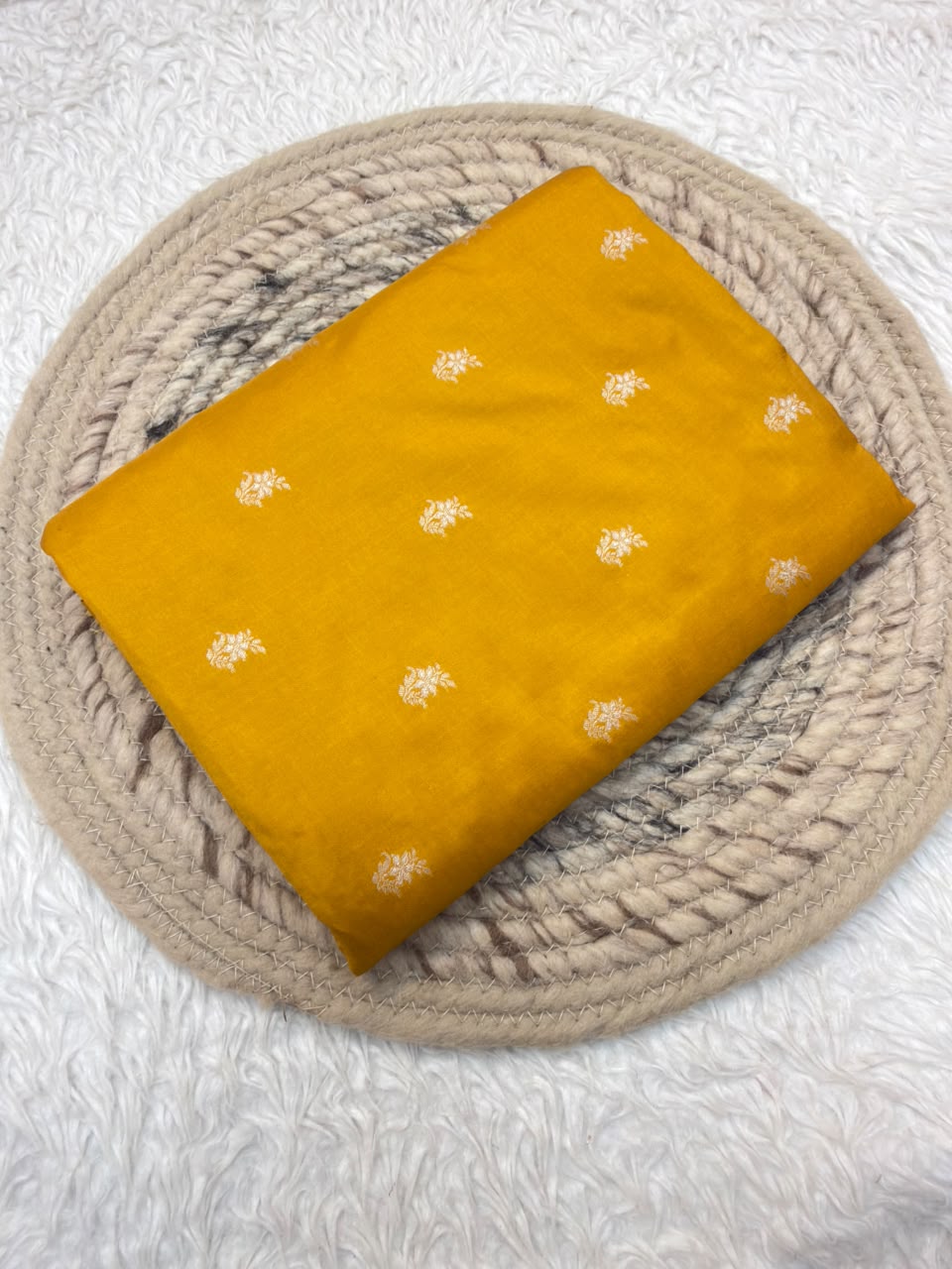 Pure Katan Silk Yellow Colour Suit Set