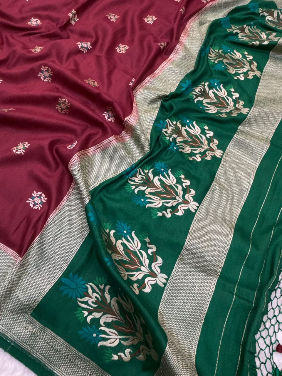 Mahrooon Colour Pure Munga Silk Suit Set