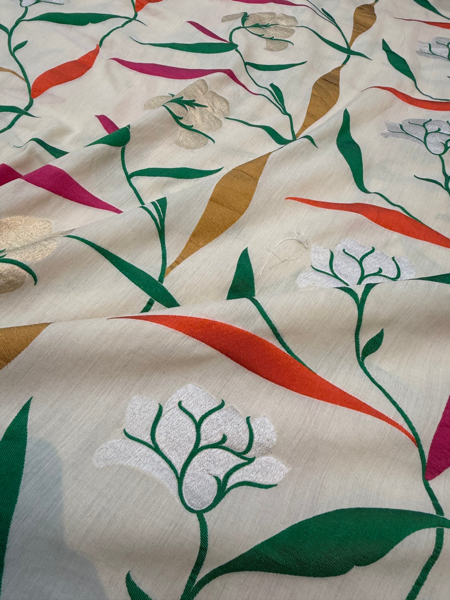 Pure Munga Silk Jaal Fabrics