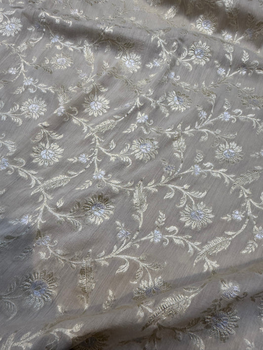 Pure Munga Silk Jaal Fabric