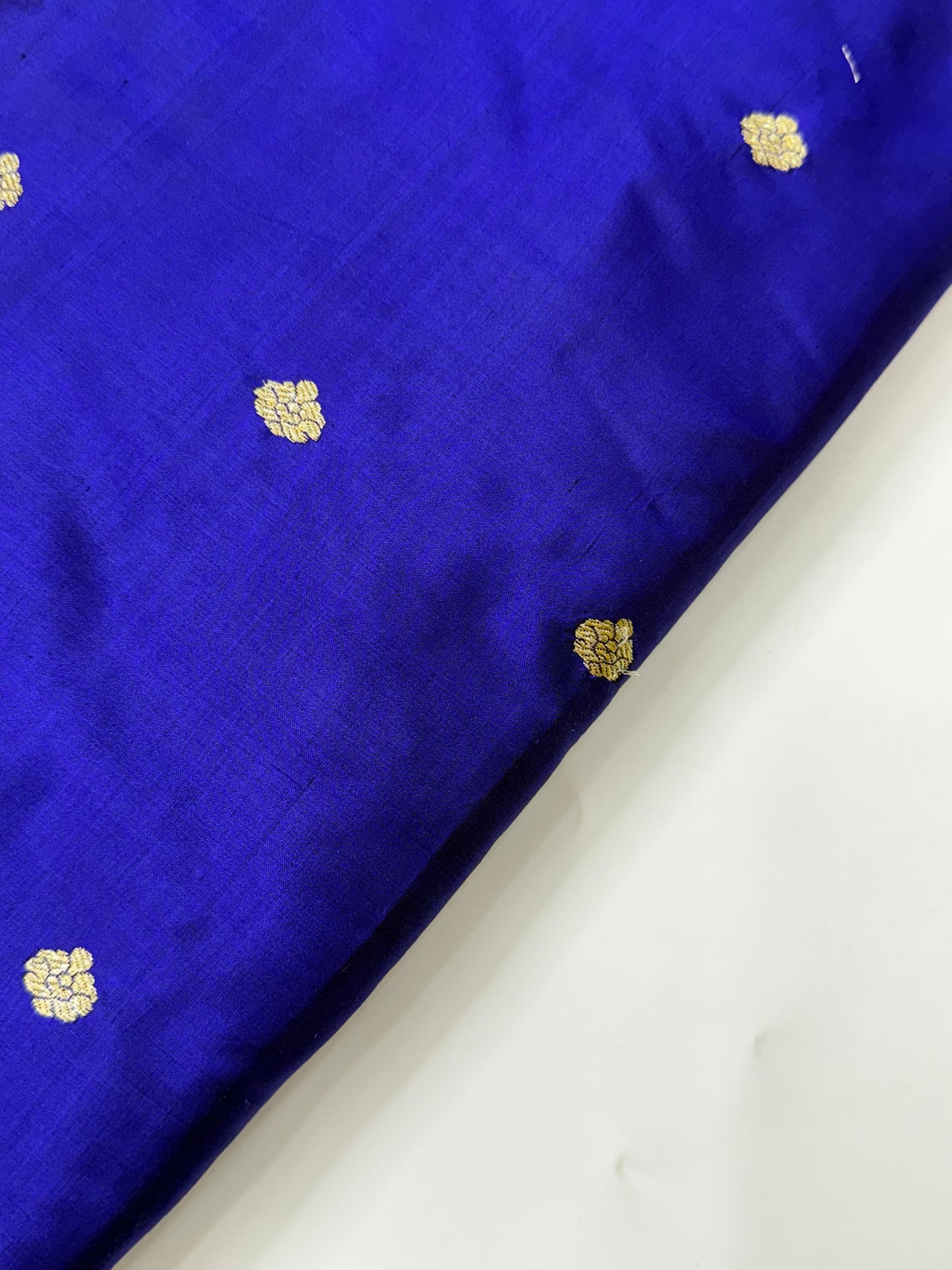 Handwoven Royal Blue Katan Silk Fabrics