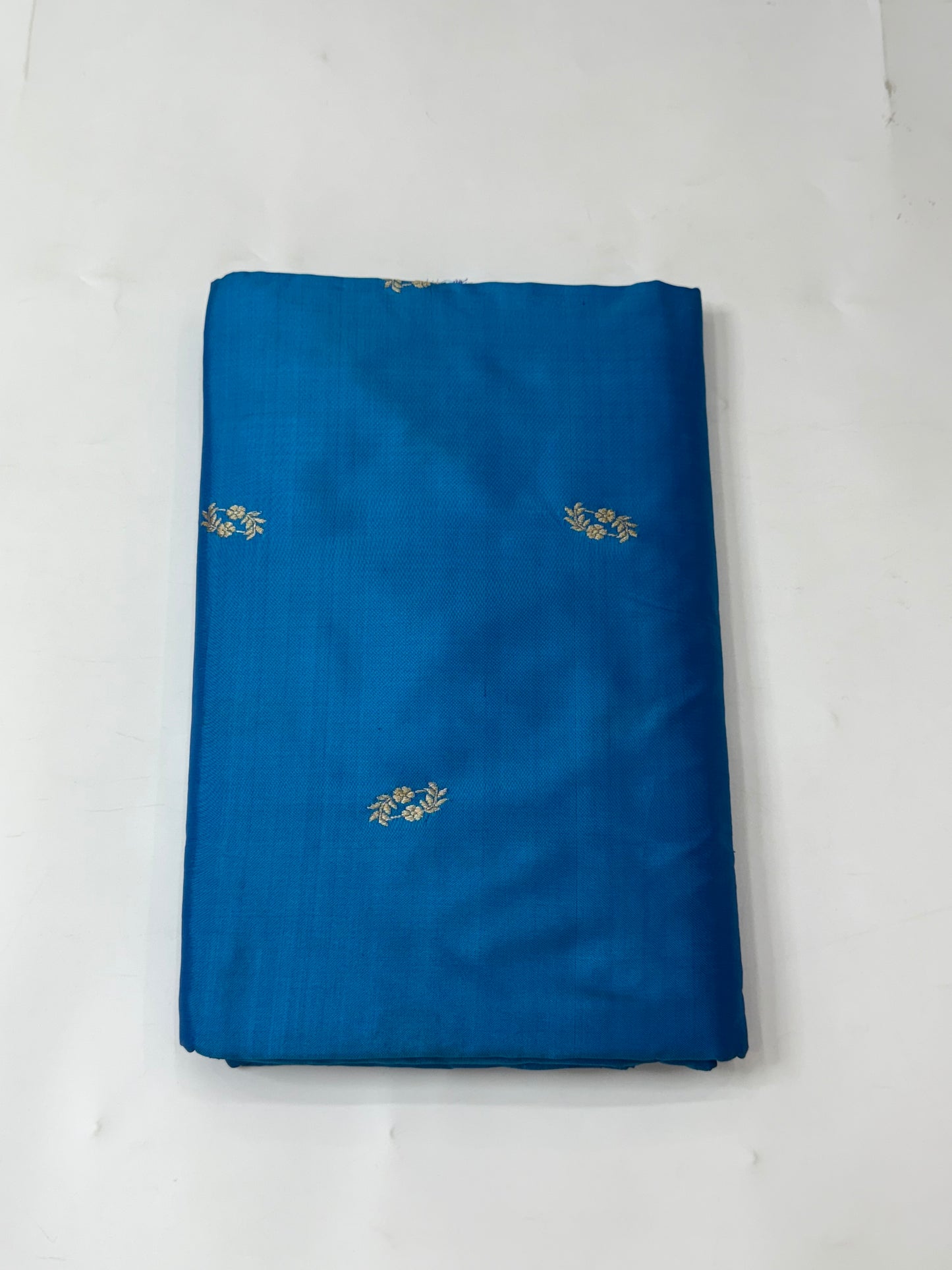 Handwoven Royal Blue Color Katana  Silk Fabric