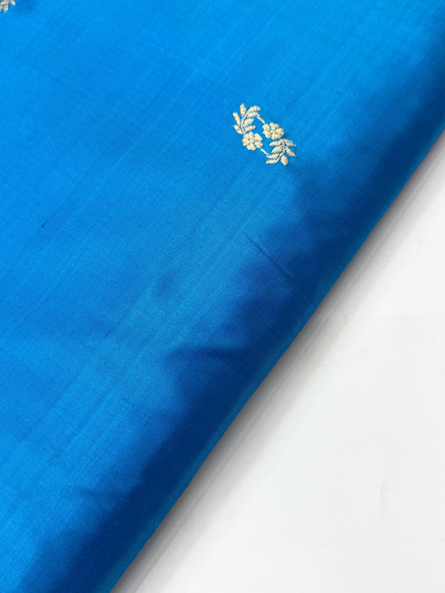 Handwoven Royal Blue Color Katana  Silk Fabric