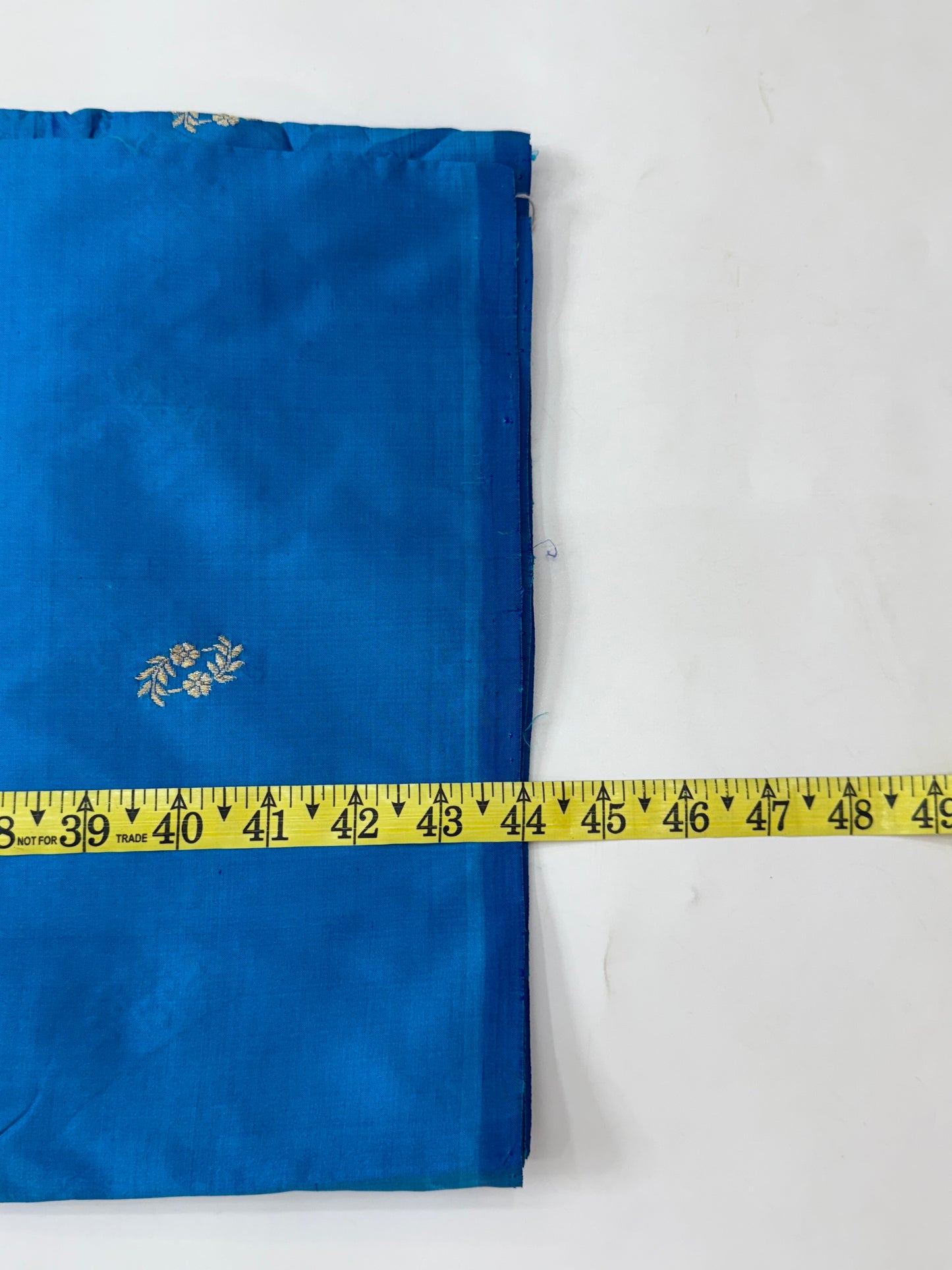 Handwoven Royal Blue Color Katana  Silk Fabric