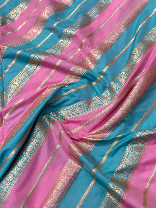 Banarasi Rangakat Polyster Silk Fabrics