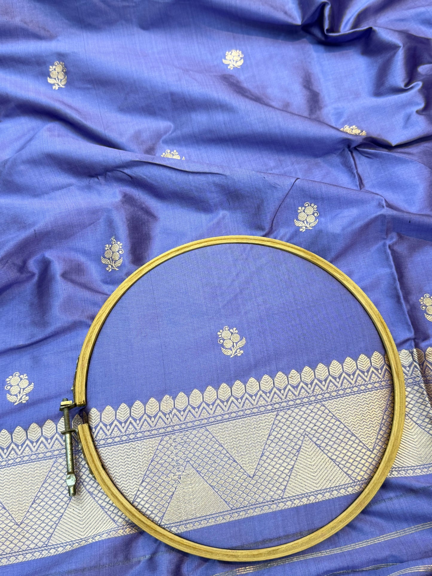 Handwoven Cold Lips Color Katan Suit Set