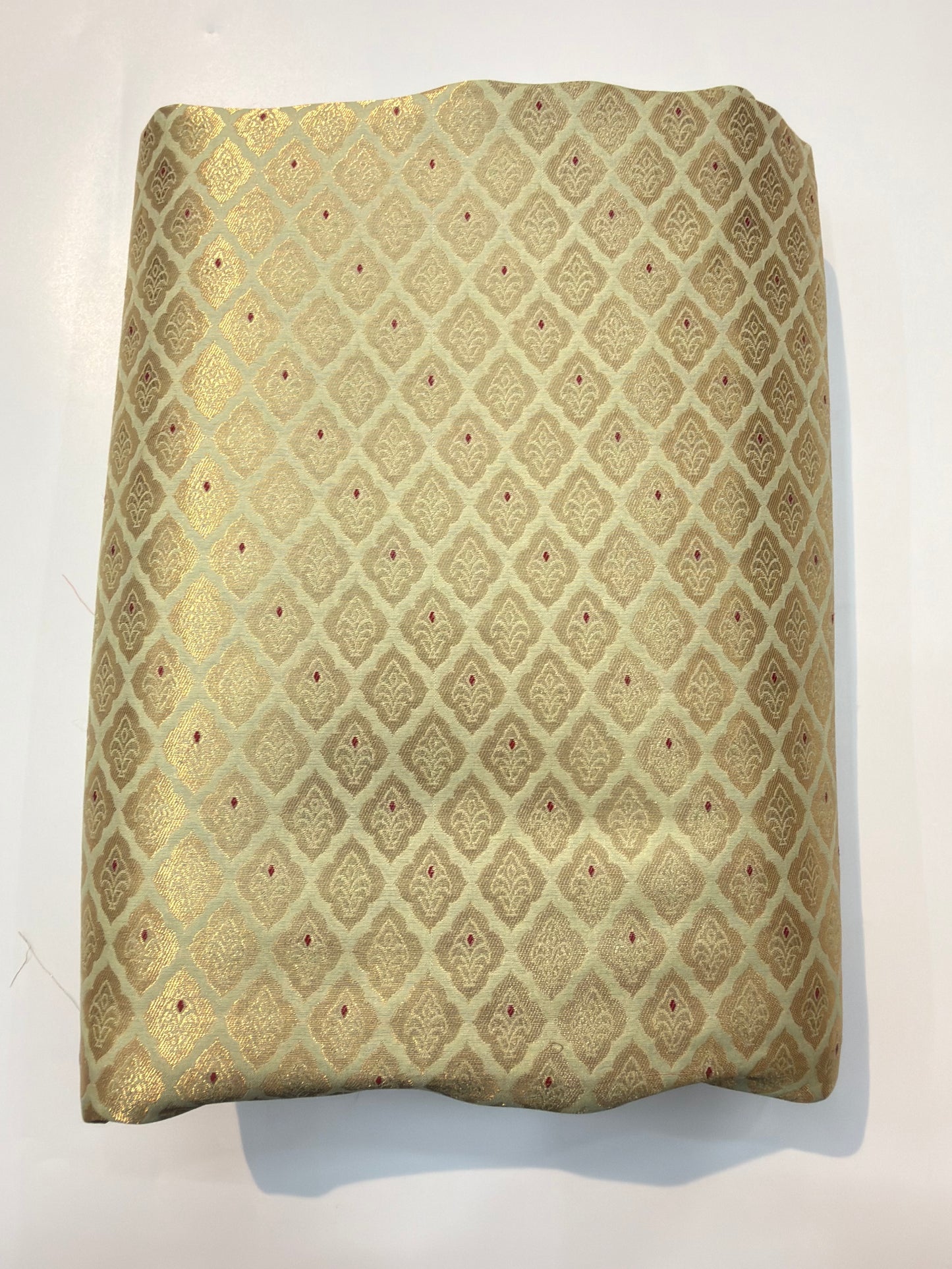 Pistachio Colour Blended Brocade Fabrics