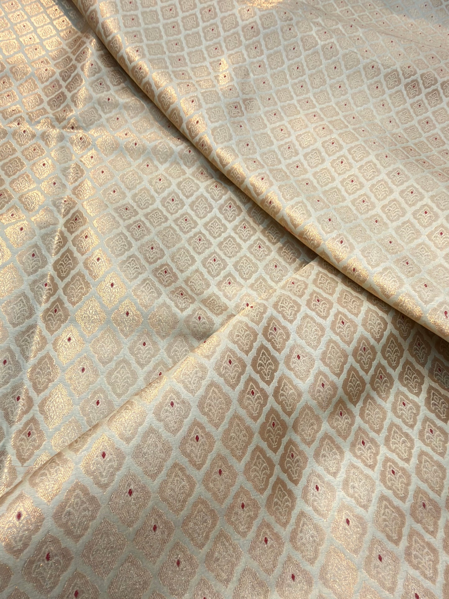 Pistachio Colour Blended Brocade Fabrics