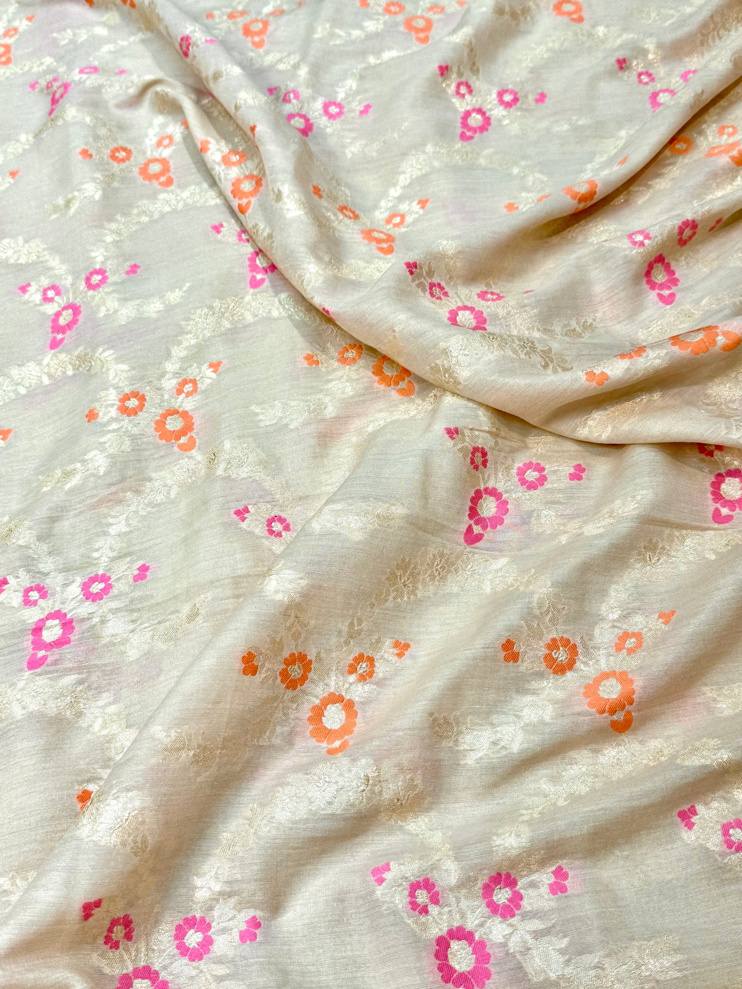 Pure Munga Silk Jaal Fabrics