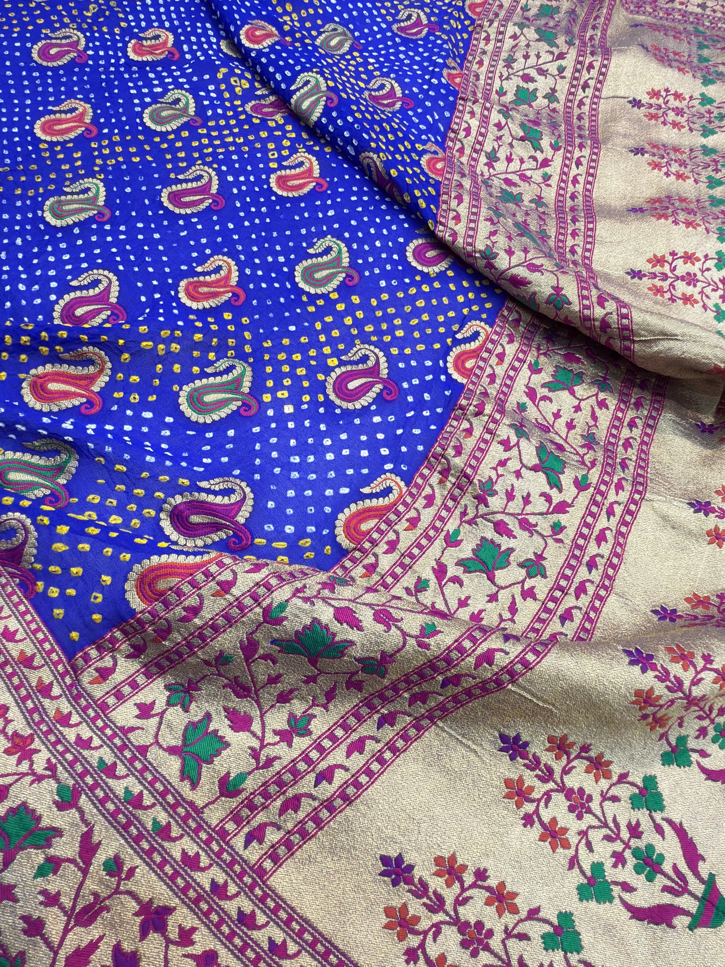 Royal Blue Colour Chiffon Dupatta