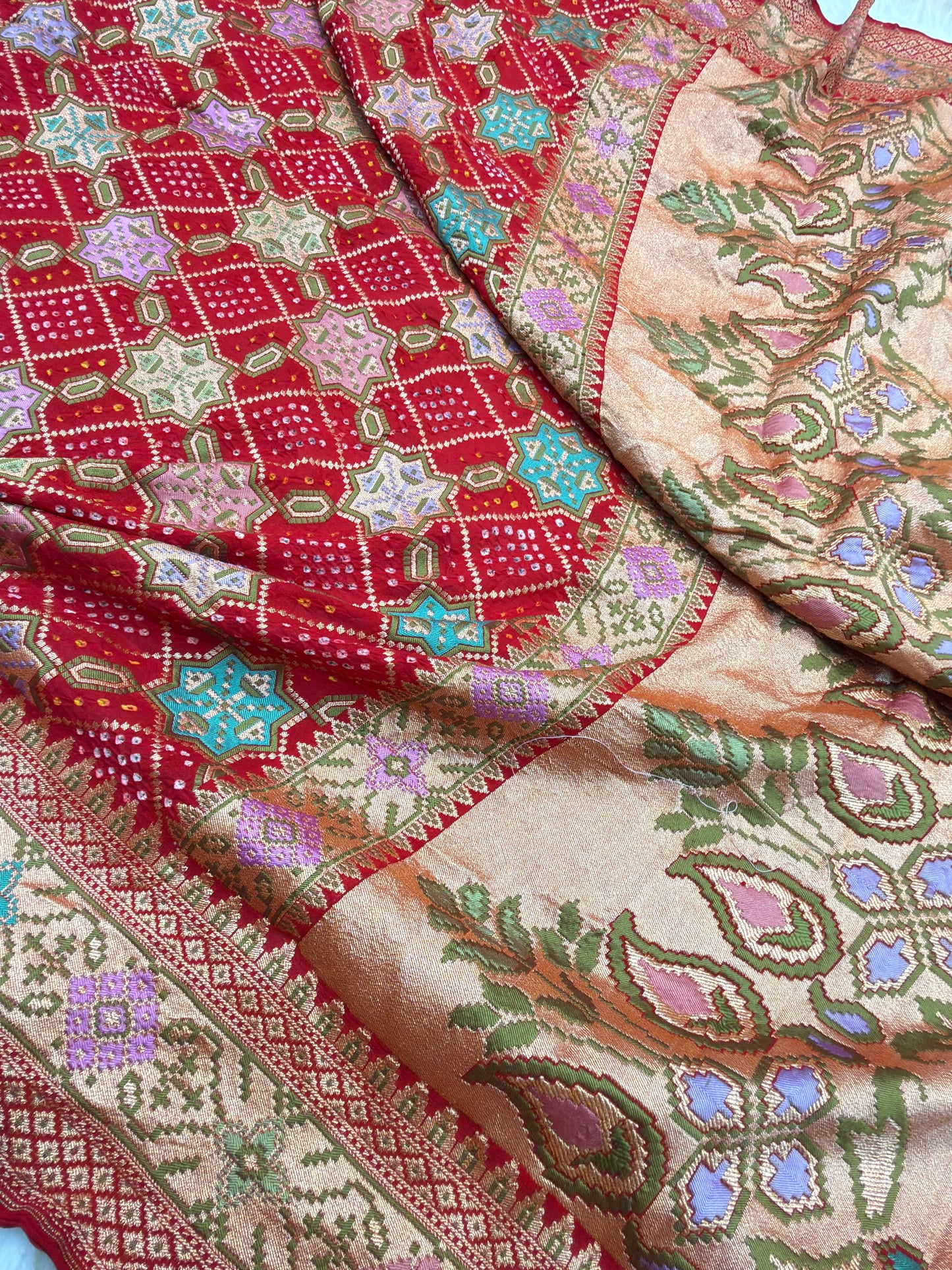 Red Colour Chiffon Dupatta