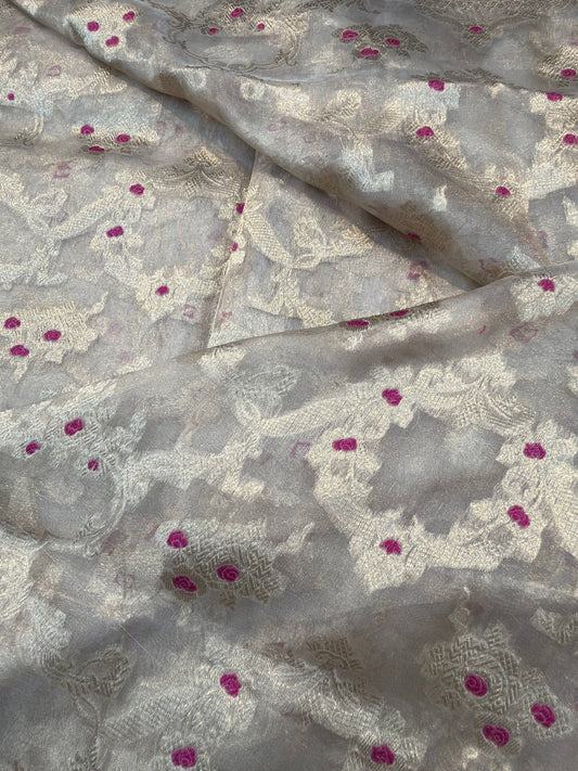 Pure Tissue Silk Alfi Meena Jaal Fabrics