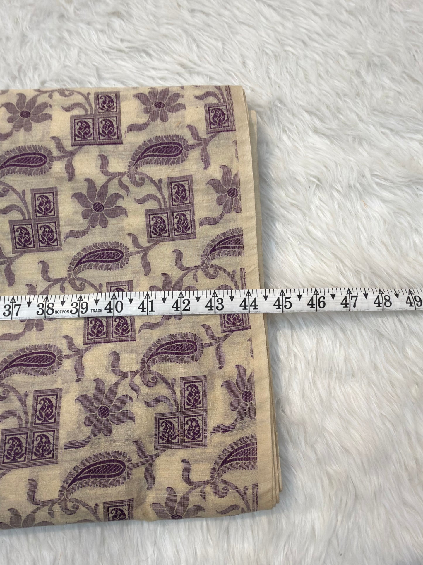 Ivory Colour Chanderi Silk Fabrics