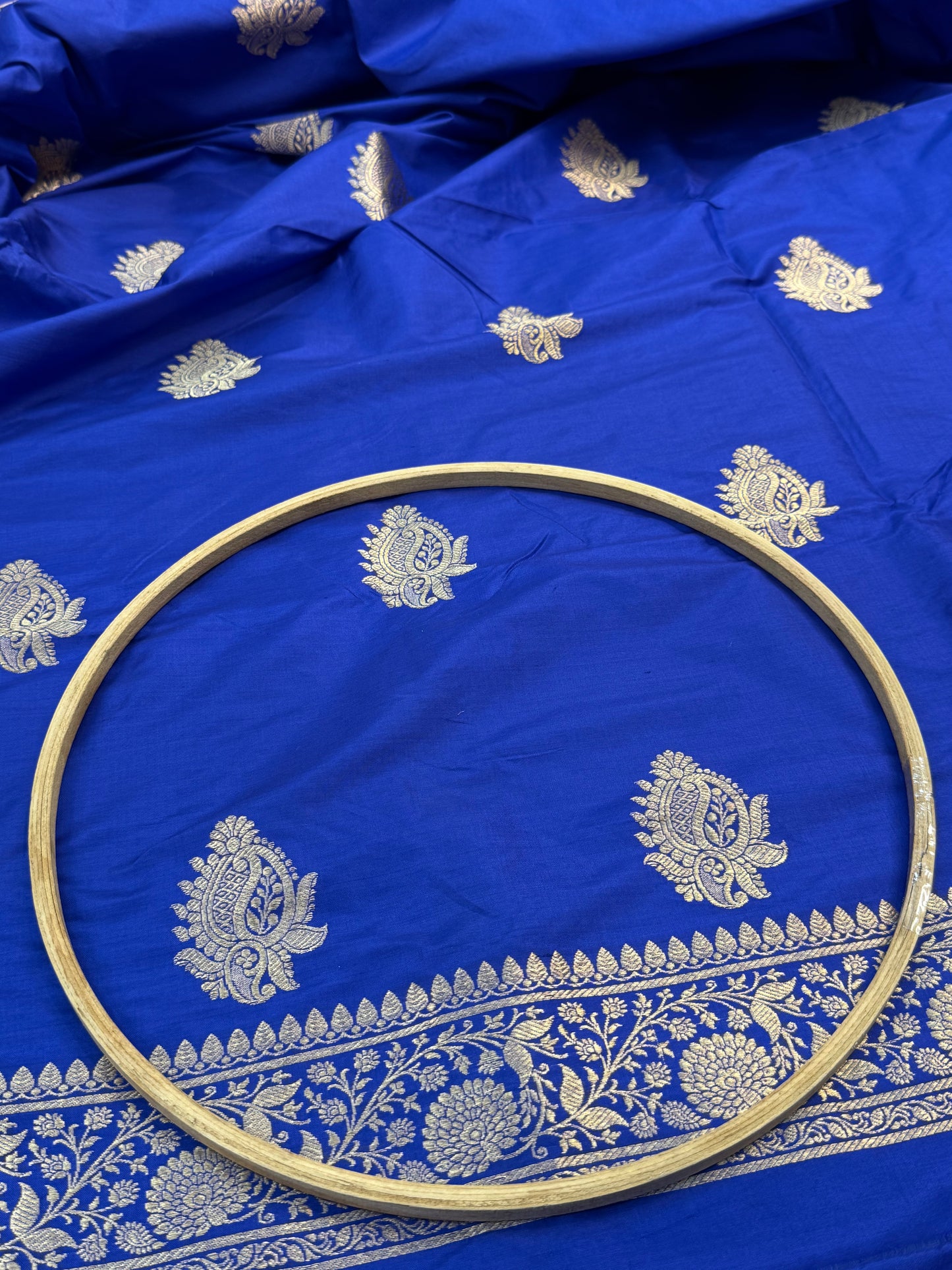 Handwoven Royal Blue Colour Suit Set