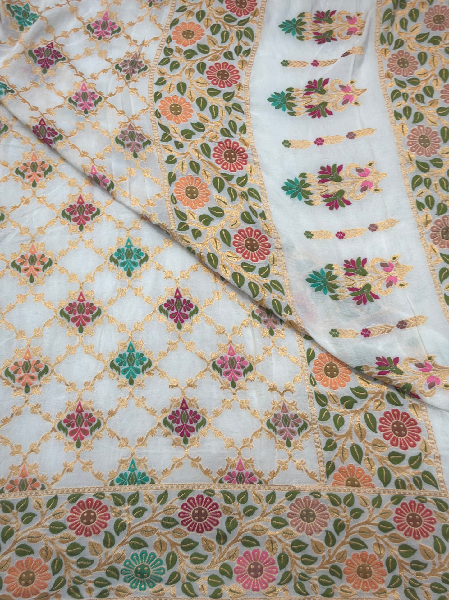 White Colour Chiffon Dupatta