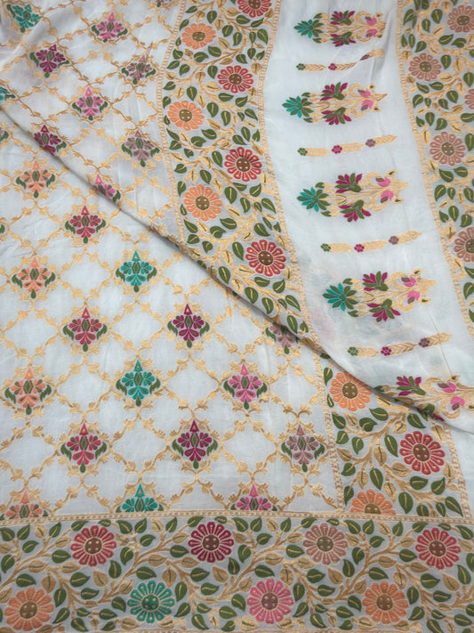 White Colour Chiffon Dupatta