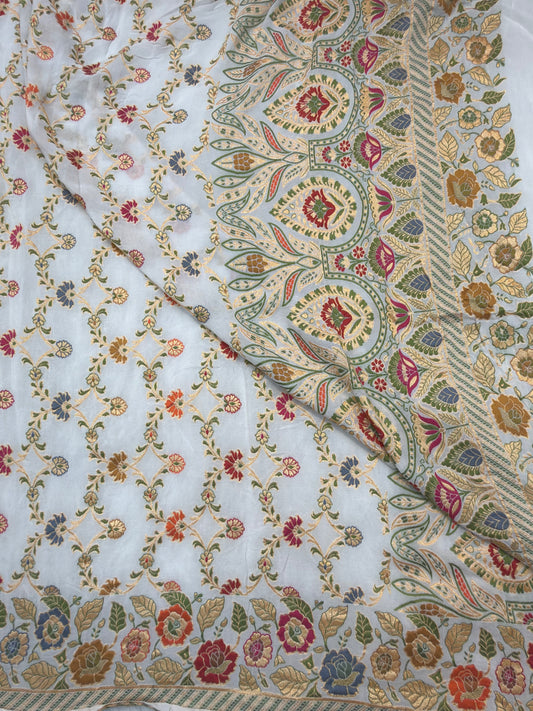 White Colour Chiffon Dupatta