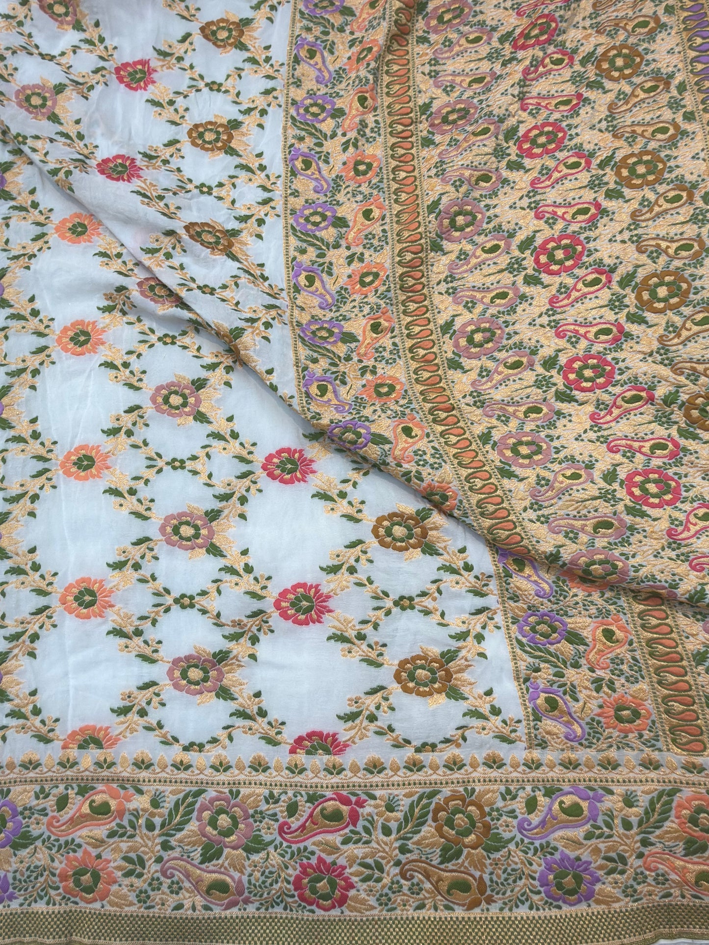 White Colour Chiffon Dupatta