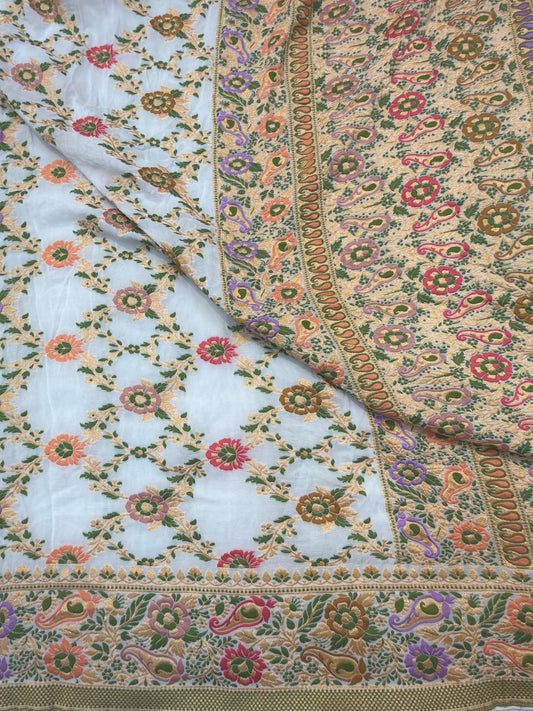 White Colour Chiffon Dupatta