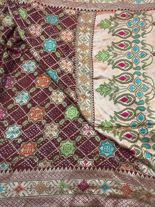 Chocolate Colour Chiffon Dupatta