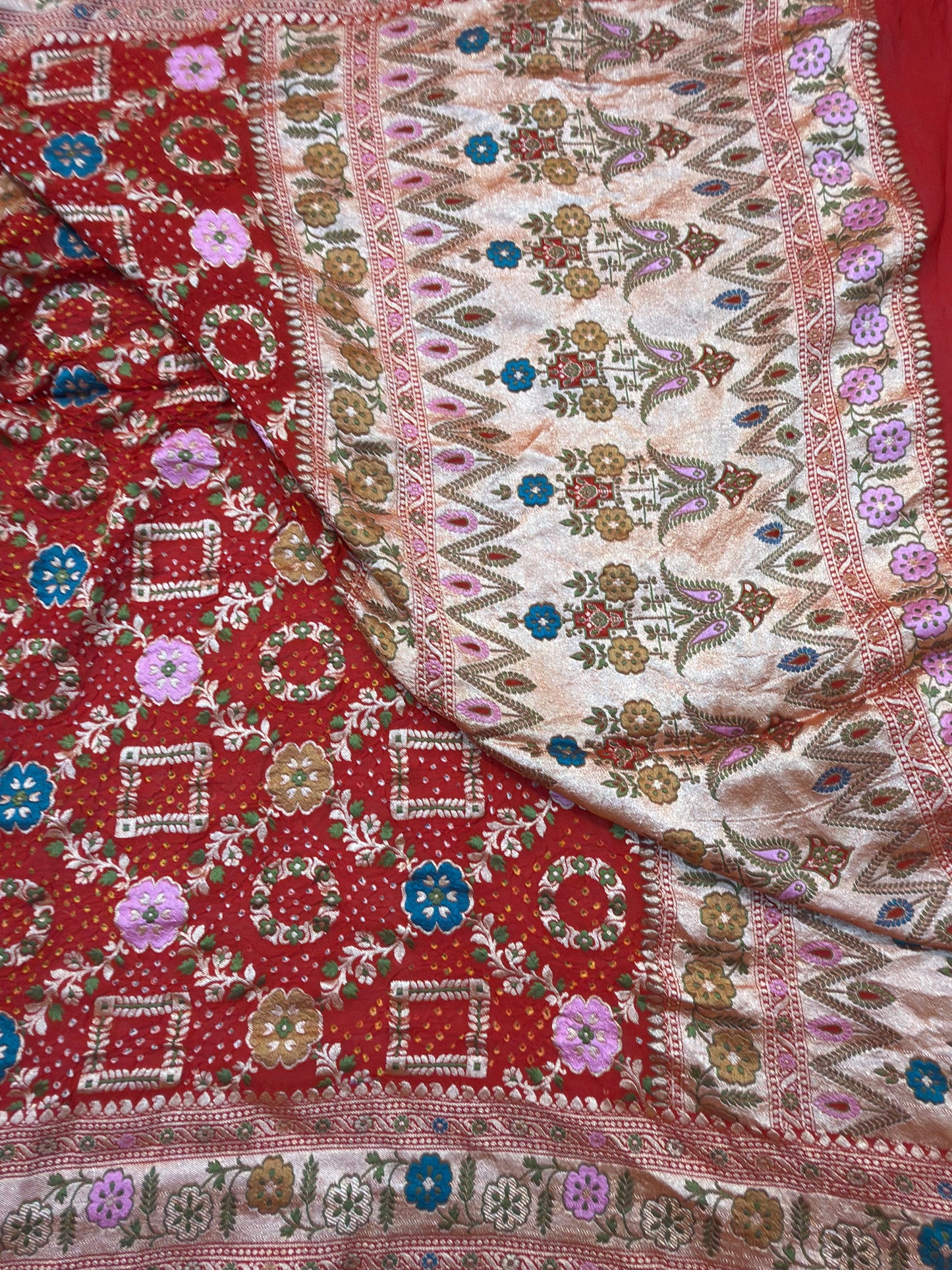 Red Colour Chiffon Dupatta