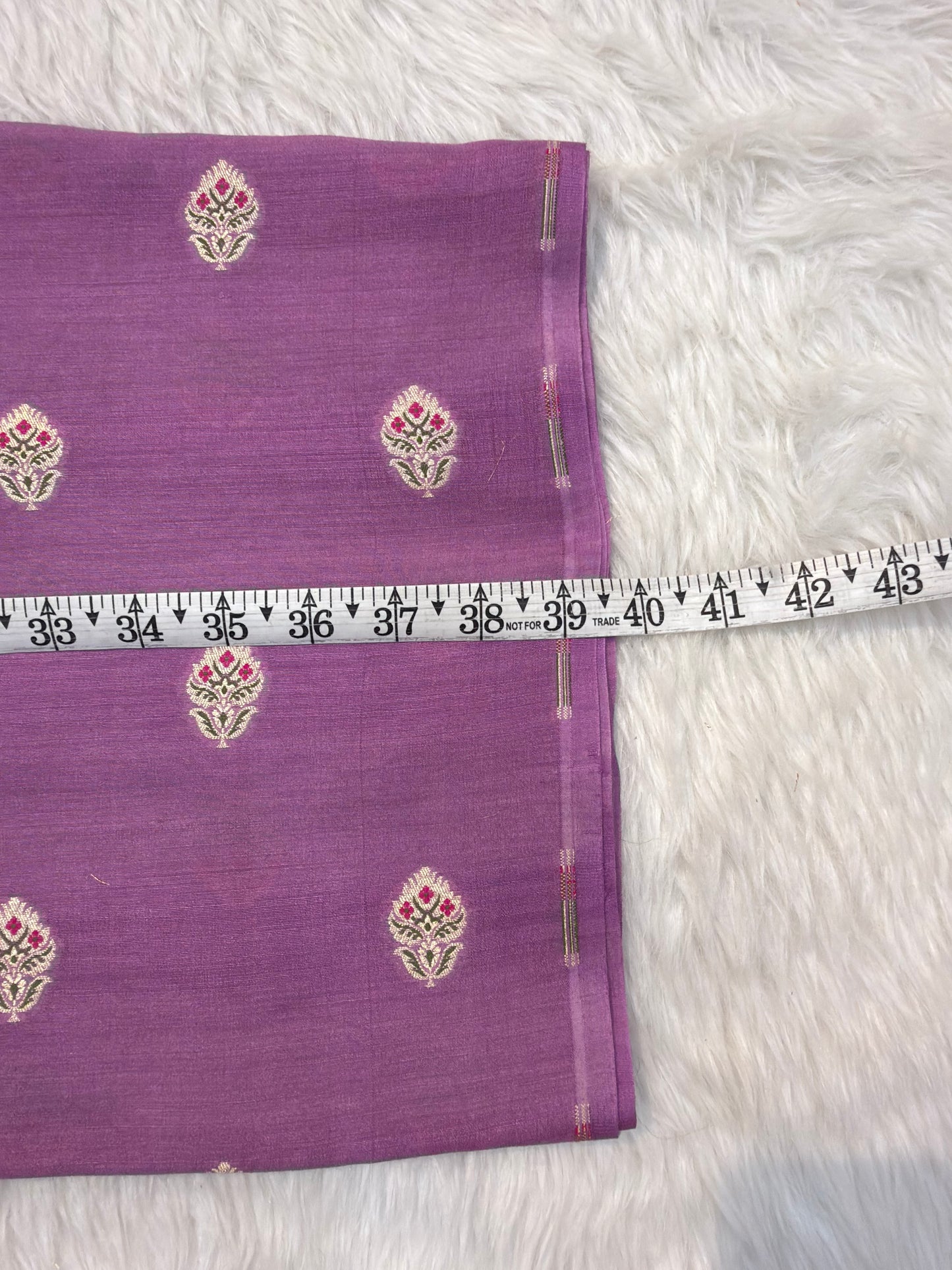Purple Colour Munga Silk Fabrics