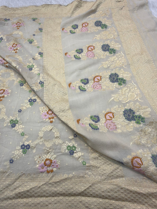 Beige Colour Munga Dupatta