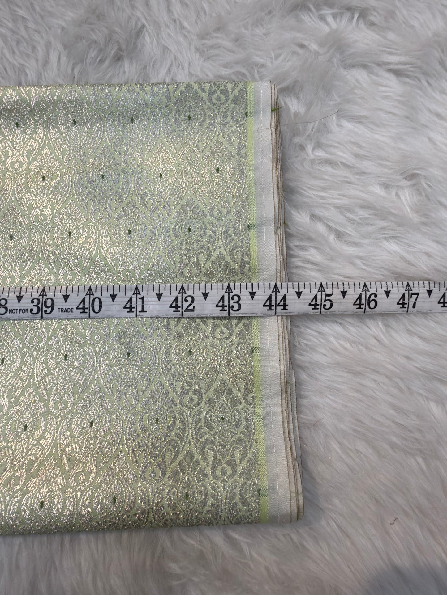 Pistachio Colour Blended Brocade Fabrics