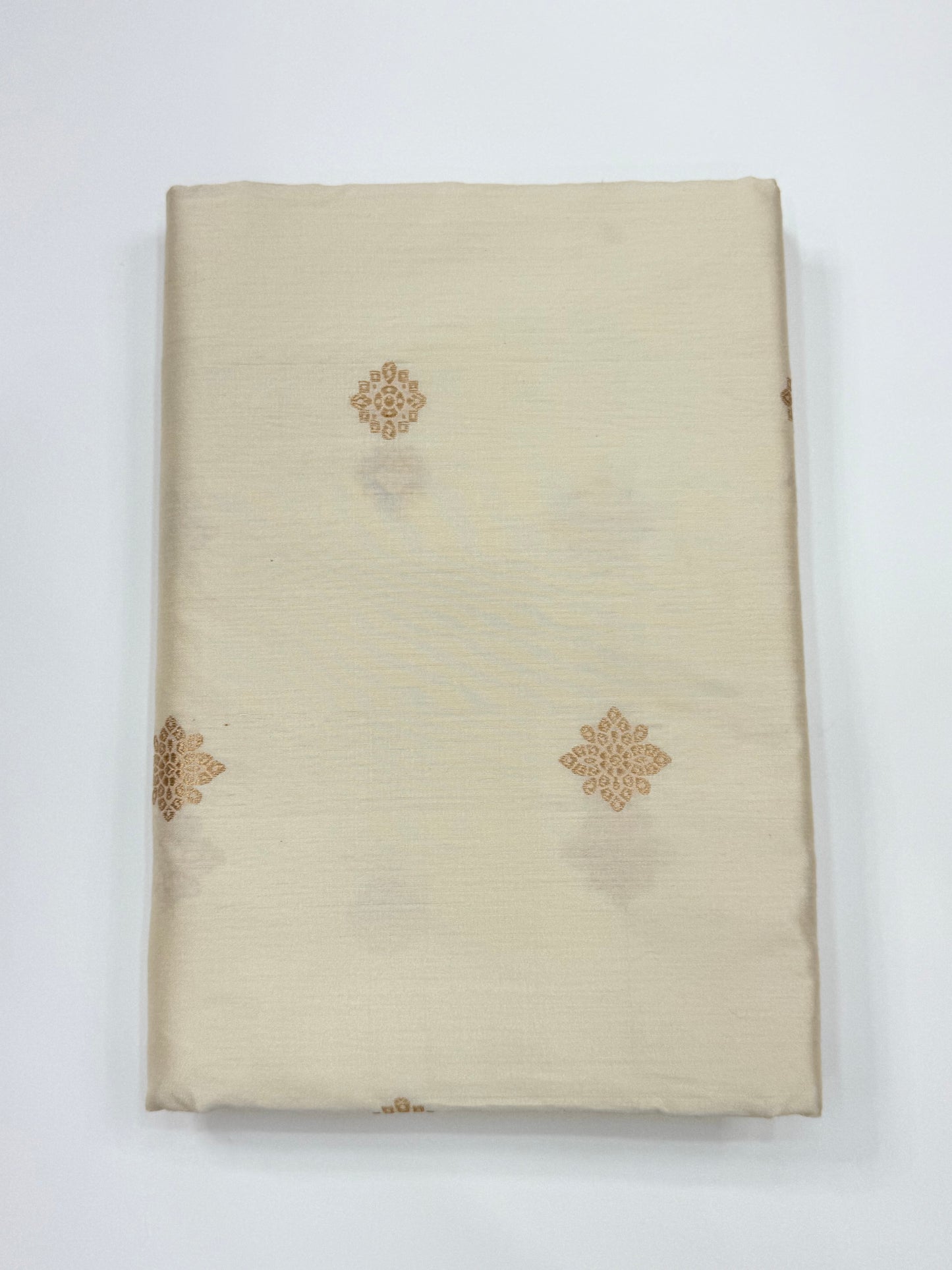 Handwoven Ivory Colour Chinya Silk Fabrics