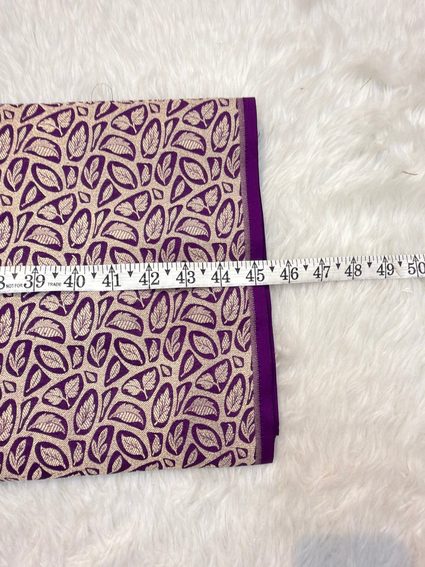 Purple Colour Blended Brocade Fabrics